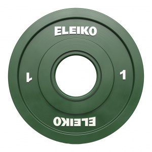 Олімпійський диск Eleiko для змагань з важкої атлетики 1 кг кольоровий 121-0010F