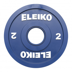 Олімпійський диск Eleiko для змагань з важкої атлетики 2 кг кольоровий 121-0020F