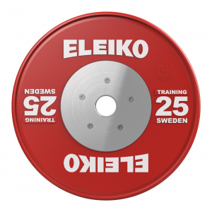 Олімпійський тренувальний диск Eleiko для важкої атлетики 25 кг кольоровий 3001120-25
