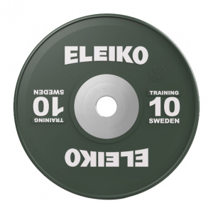 Олімпійський тренувальний диск Eleiko для важкої атлетики 10 кг кольоровий 3001120-10
