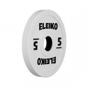 Олімпійський диск Eleiko для змагань і тренувань 5 кг кольоровий 124-0050R