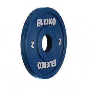 Олімпійський диск Eleiko для змагань і тренувань 2 кг кольоровий 124-0020R
