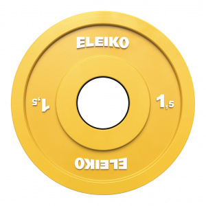 Олімпійський диск Eleiko для змагань і тренувань 1,5 кг кольоровий 124-0015R