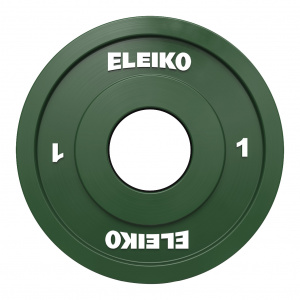 Олімпійський диск Eleiko для змагань і тренувань 1 кг кольоровий 124-0010R