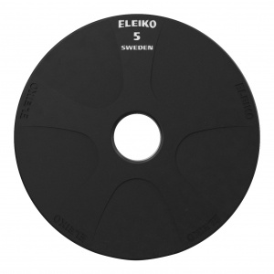 Диск Eleiko для фітнесу Vulcano 5 кг чорний 324-0050