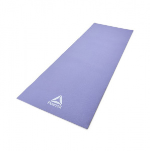 Мат для йоги Reebok RAYG-11060PLGR 6 мм фиолетовый/серый